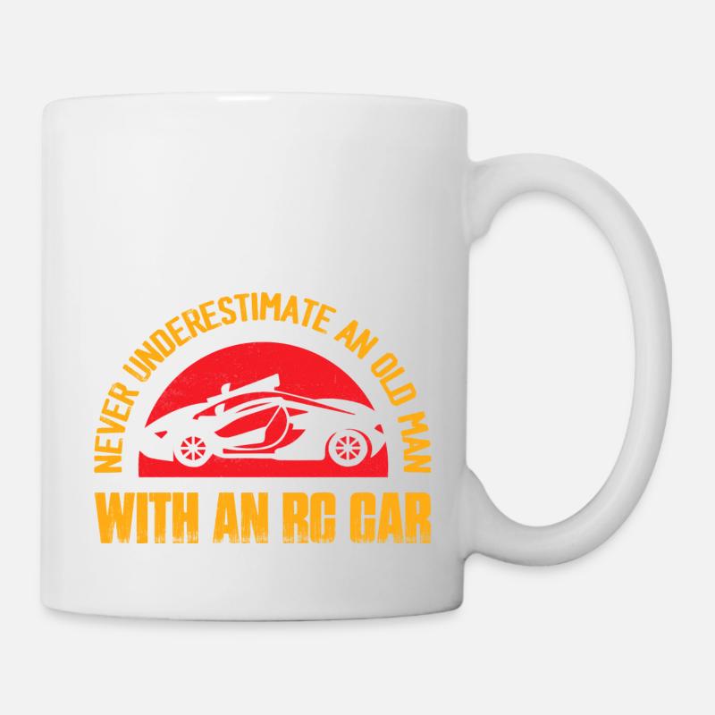 Never Underestimate An Old Man With An RC Car Mode - Mug - white