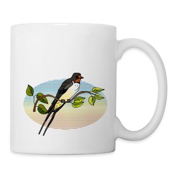 Vogel - Tasse - Weiß - Rechts
