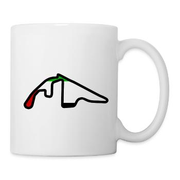 Abu Dhabi Circuit with Flag - Mug - white - Right