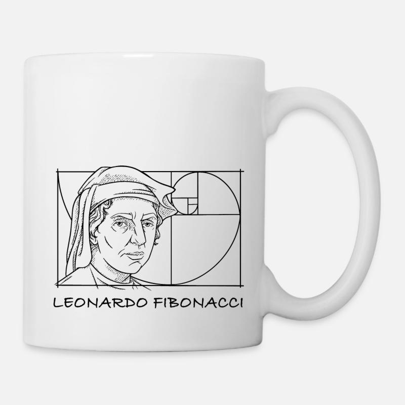 Leonardo Fibonacci Mathematiker Mathe Reihe Folge - Tasse - Weiß