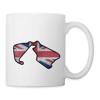 Great Britain Race Track with Flag - Mug - white - Right