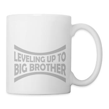Leveling up big brother - Tasse - Weiß - Rechts