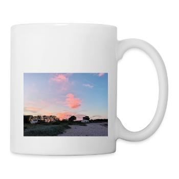 Sonnenuntergang am Strand - Tasse - Weiß - Rechts