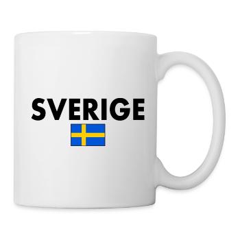 Sverige - Mug blanc - blanc - Droite