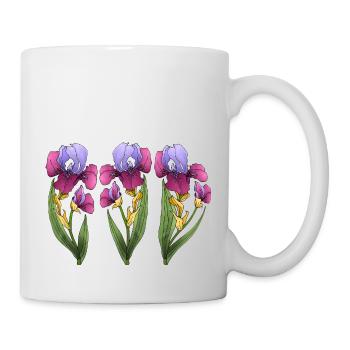 Fleur - Mug blanc - blanc - Droite