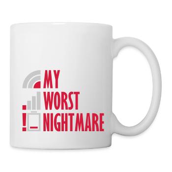 My worst nightmare Logos - Mug - white - Right
