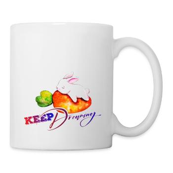 lapin, keep dreaming - Mug blanc - blanc - Droite