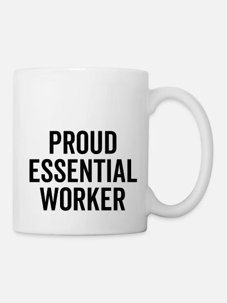 Stolzer Essential Worker - Tasse - Weiß