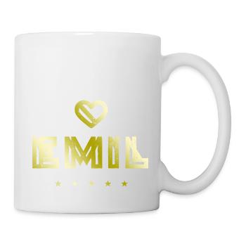 Emil Herz - Tasse - Weiß - Rechts