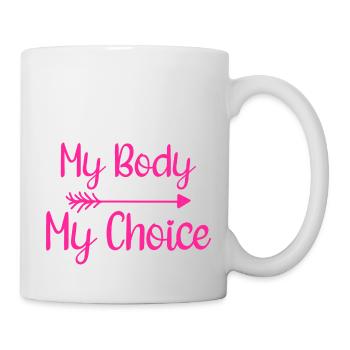 Mon corps, ma décision - Mug blanc - blanc - Droite