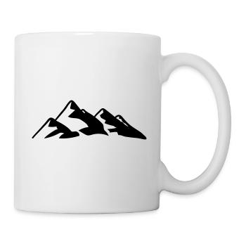 Berge Berg Gebirge Mountain 03 Zeichenfläche 4 - Tasse - Weiß - Rechts