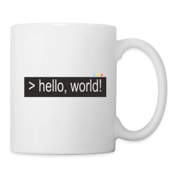 Hello world - Tasse - Weiß - Rechts