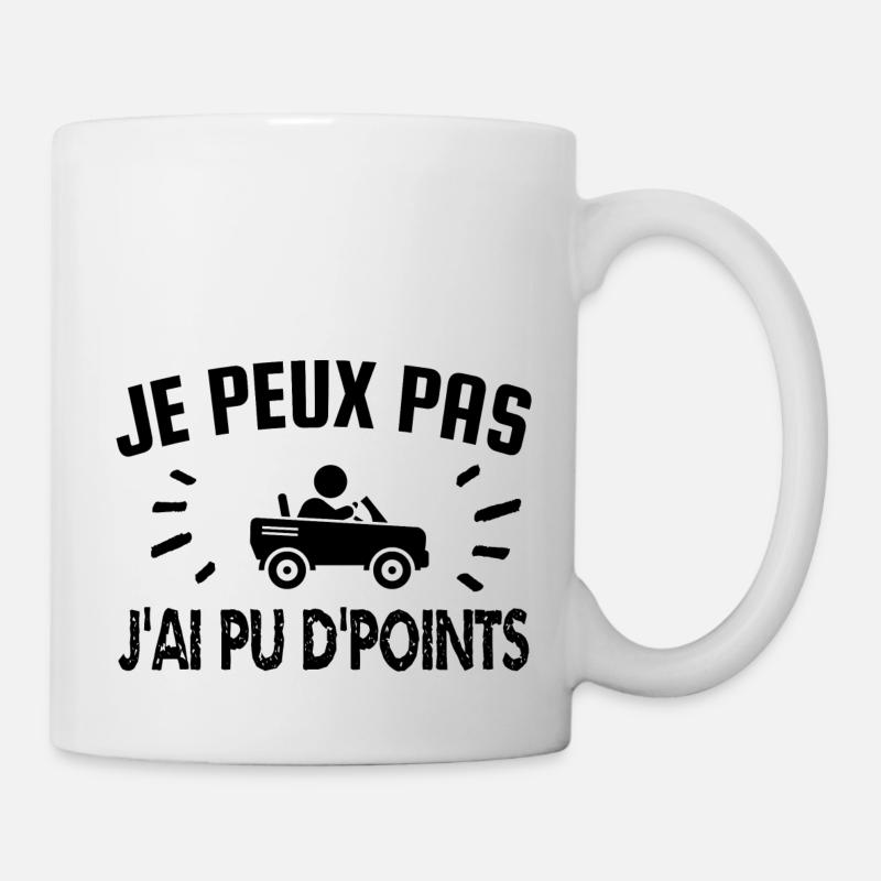 je peux pas j'ai pu de points - Mug blanc - blanc