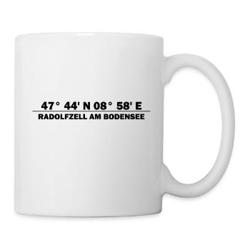 Radolfzell am Bodensee Koordinaten - Tasse - Weiß - Rechts