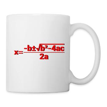 Formule quadratique pour la classe de mathématiques 4 - Mug blanc - blanc - Droite