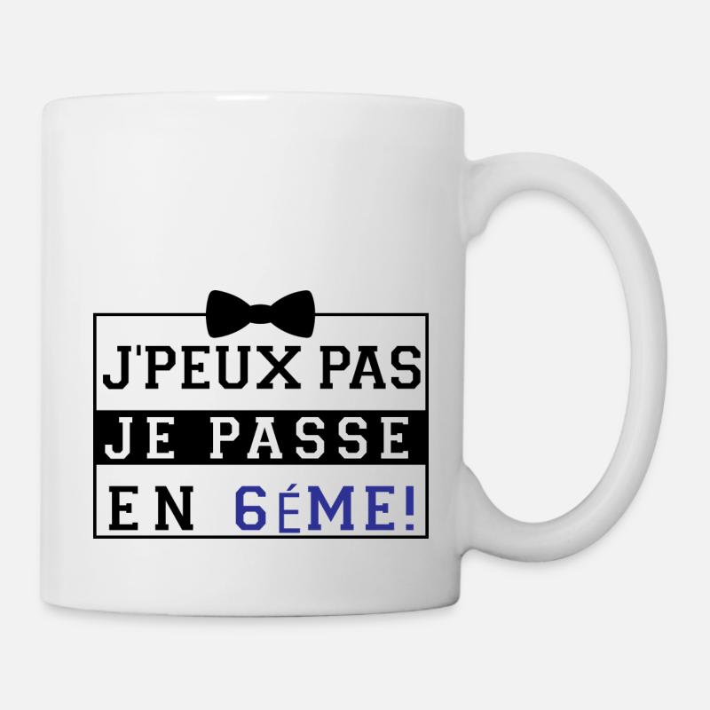 J'peux pas je passe en 6éme - Mug blanc - blanc