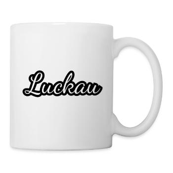 Luckau - Textdesign mit Stadtnamen - Tasse - Weiß - Rechts