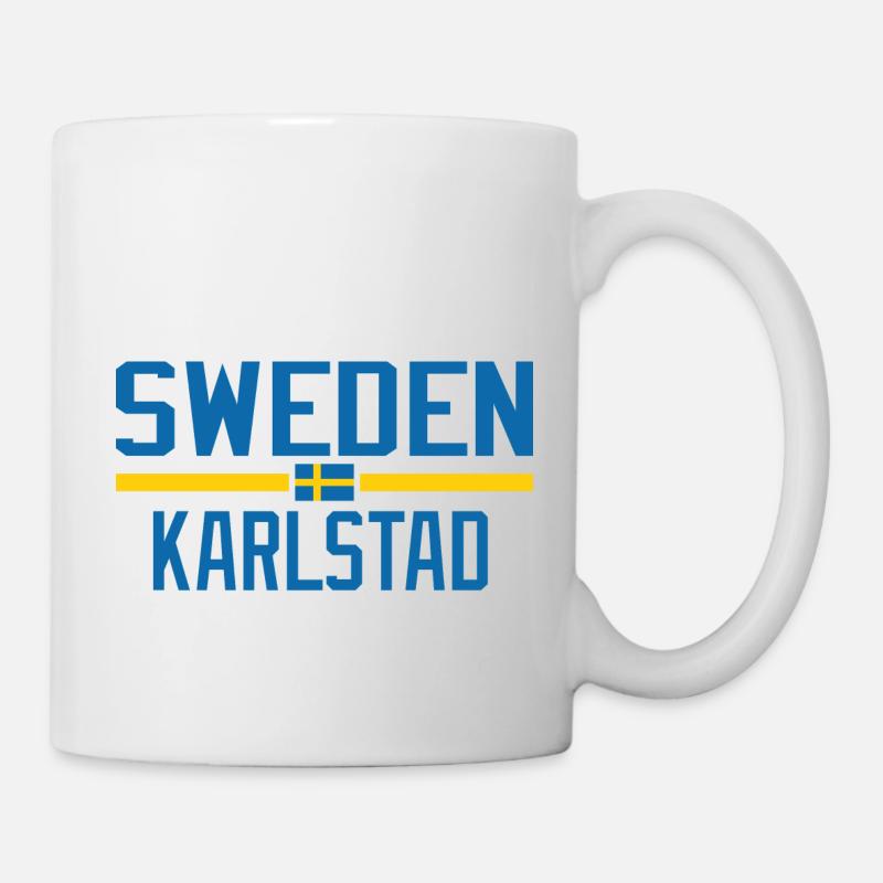 Schweden Karlstad - Tasse - Weiß