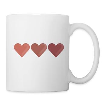 Cœur - Mug blanc - blanc - Droite
