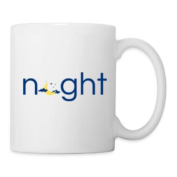 Nacht originelles Geschenk - Tasse - Weiß - Rechts