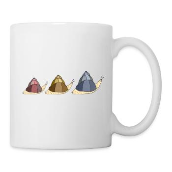 Schnecken - Tasse - Weiß - Rechts