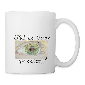 What is your passion - to paint - Tasse - Weiß - Rechts
