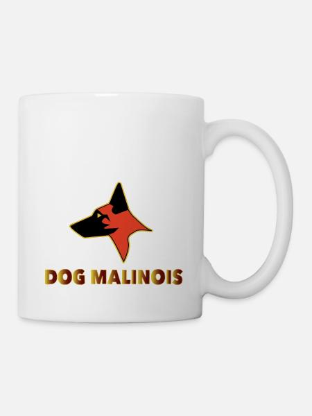 dog malinois - Mug blanc - blanc