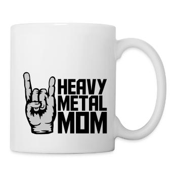 Heavy Metal Mom Logo - Mug blanc - blanc - Droite
