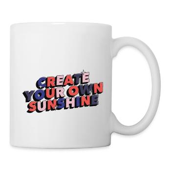 Create your own sunshine Positive Vibes Motivation - Mug blanc - blanc - Droite