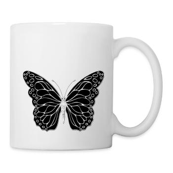 Papillon - Mug blanc - blanc - Droite