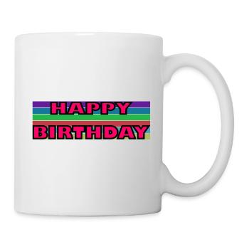 JAHRESTAG. ALLES GUTE ZUM GEBURTSTAG!. ALLES GUTE ZUM GEBURTSTAG!. - Tasse - Weiß - Rechts