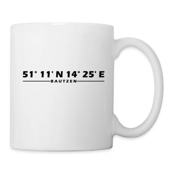 Bautzen Koordinaten - Tasse - Weiß - Rechts