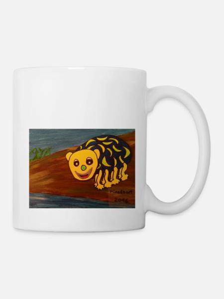 Araignée comique drôle et colorée - Mug blanc - blanc