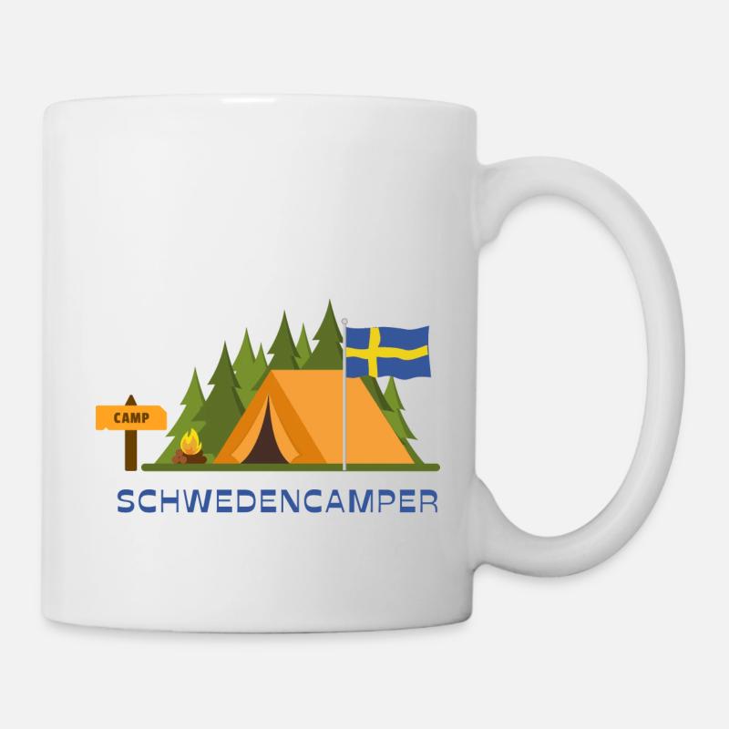 Schwedencamper - Tasse - Weiß