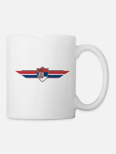 Serbien Fan Weltmeisterschaft - Tasse - Weiß
