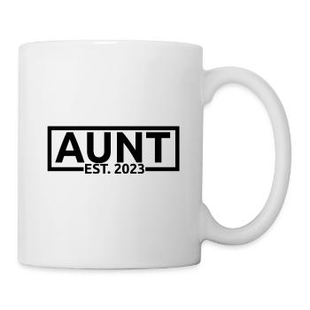 Aunt Est. 2023, Soon To Be Aunt, Pregnancy Reveal - Mug - white - Right