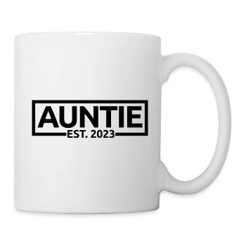 Auntie Est. 2023, Auntie To Be, Révélation de grossesse - Mug blanc - blanc - Droite