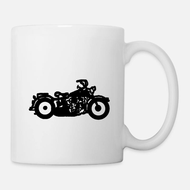 moto - Mug blanc - blanc