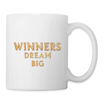 Winners dream big - Tasse - Weiß - Rechts