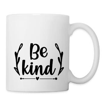 Be kind - citation positive - Mug blanc - blanc - Droite