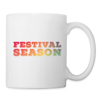 Celebrate Festival Season Listen to music at concerts - Mug - white - Right