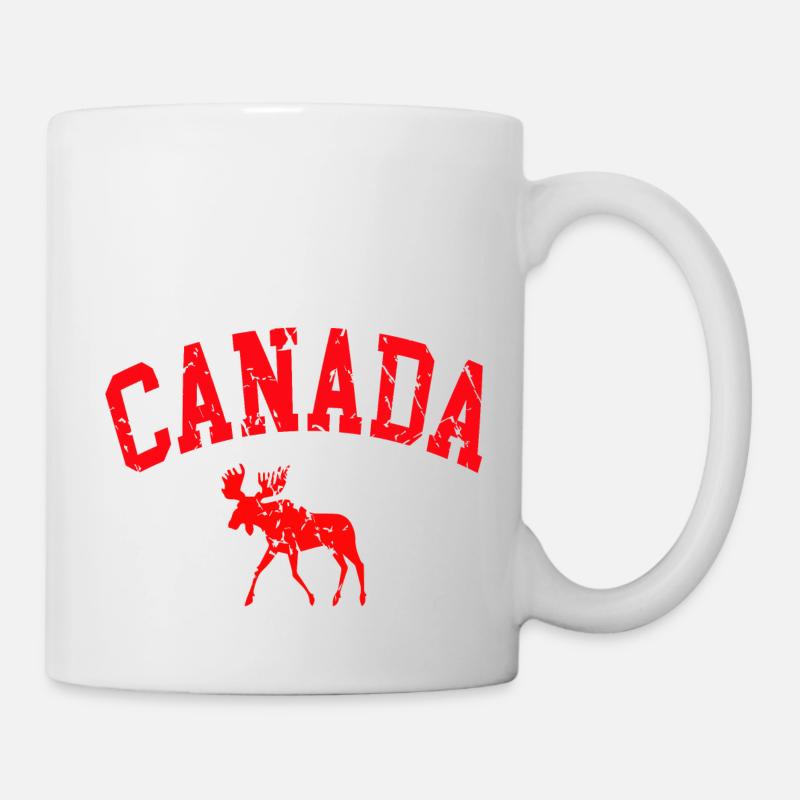 Kanada Elch - Tasse - Weiß