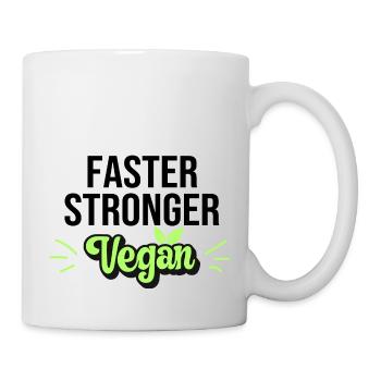 Faster Stronger Vegan - Mug - white - Right