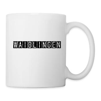 Panneau de l’aéroport de Waiblingen - Mug blanc - blanc - Droite
