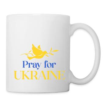 Priez pour l’Ukraine - Mug blanc - blanc - Droite