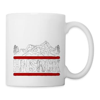Hunsrück Wanderung wandern Geschenk - Tasse - Weiß - Rechts