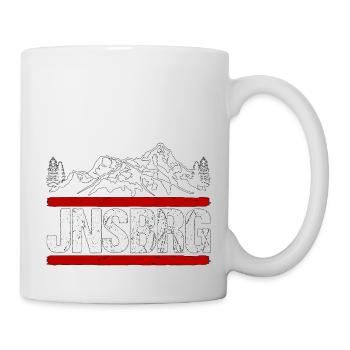 Zittauer Gebirge Jonsberg Wanderung Geschenk - Tasse - Weiß - Rechts
