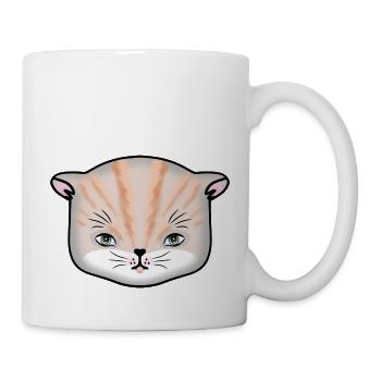 Cute cats face design - Tasse - Weiß - Rechts