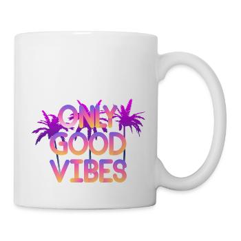 Nur gute Stimmung - Tasse - Weiß - Rechts