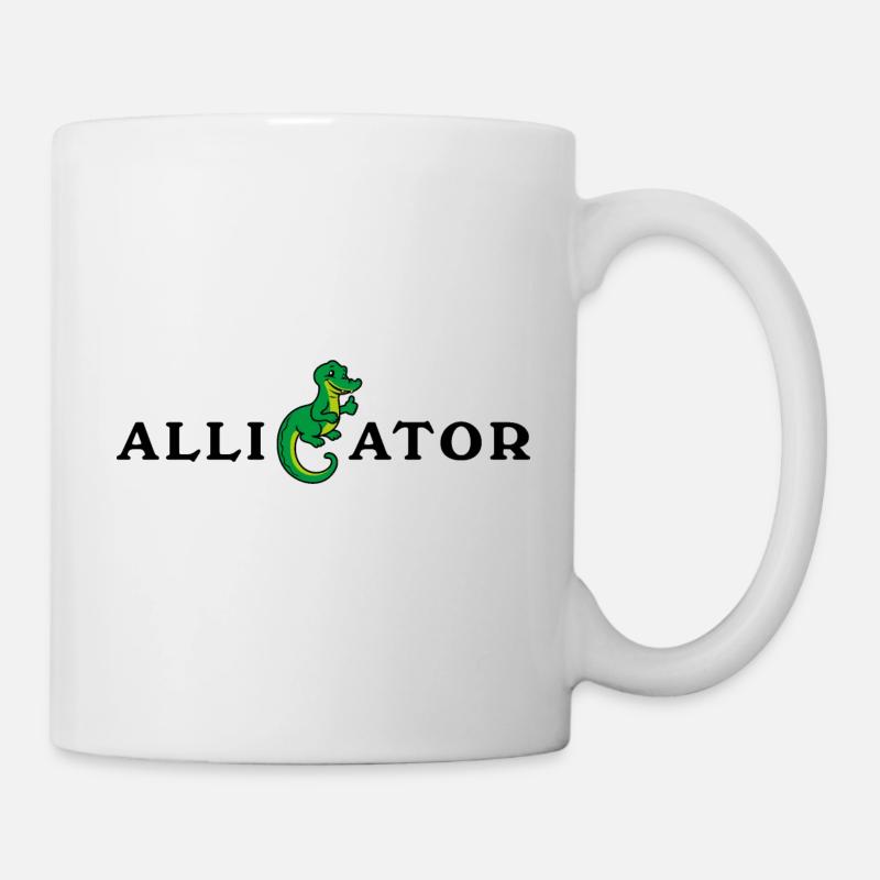 Funny alligator - Mug - white